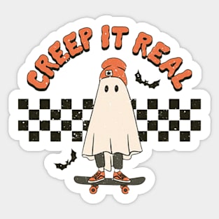 Creep it Real Halloween Tee Sticker